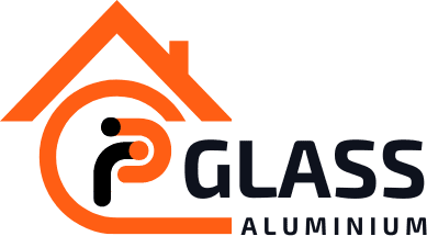 RP Glass and Aluminium Logo Black